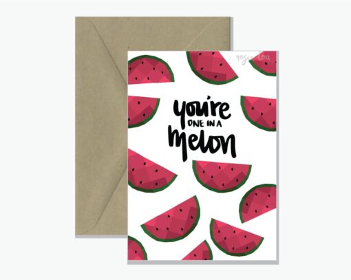 One in a Melon Greeting Card