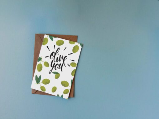 Olive You Greeting Card