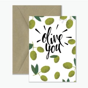 Olive You Greeting Card