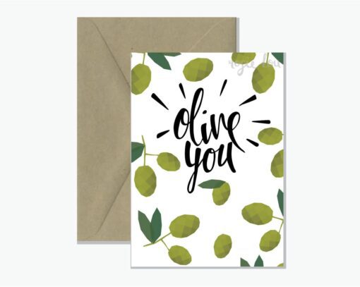 Olive You Greeting Card