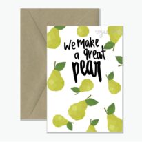 A Great Pear Pun Greeting Card