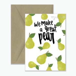 A Great Pear Pun Greeting Card