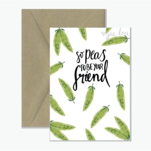 So Peas to be Your Friend Greeting Card