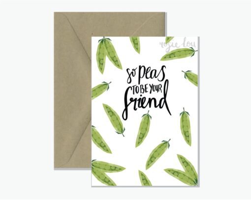 So Peas to be Your Friend Greeting Card