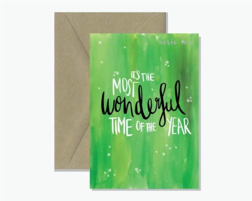 Most Wonderful Christmas Card Watercolour