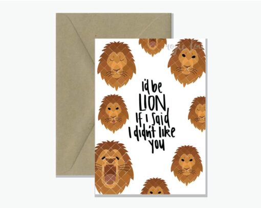 Id be Lion Card