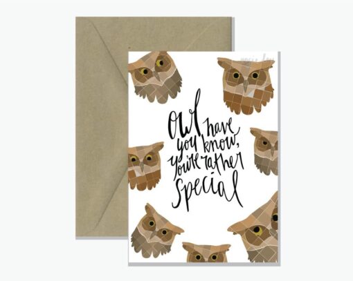 Owl Have You Know Animal Pun Greeting Card