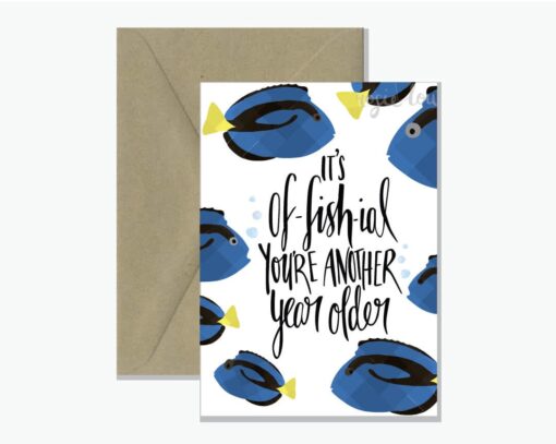 Its Of-fish-ial Greeting card