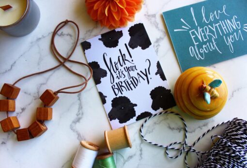 Flock its your birthday Card