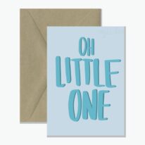 Oh Little One Card - Blue