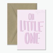 Oh Little One Card - Pink