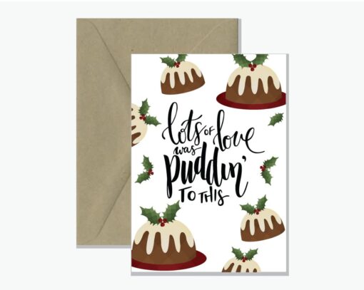 Puddin Pun Christmas Card