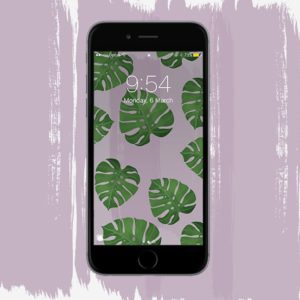 Monstera Phone Background Download by Rosie Lou