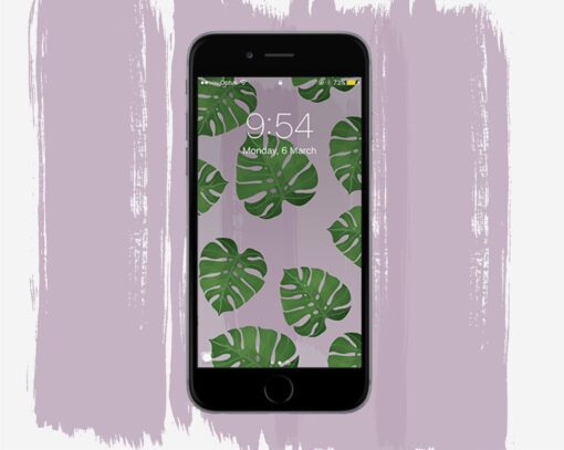 Monstera Phone Background Download by Rosie Lou