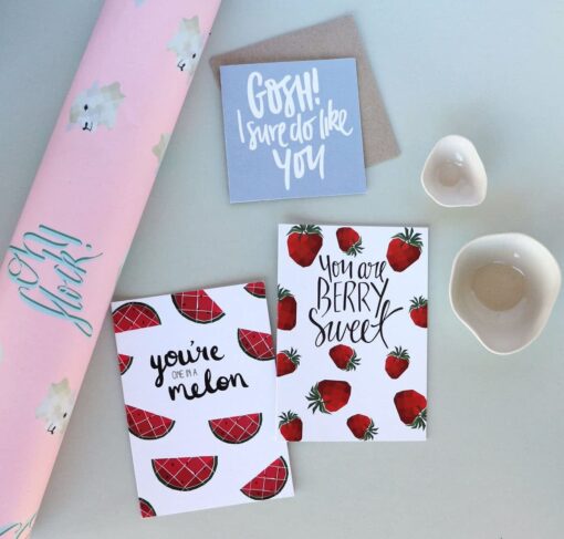 Oh Flock Gift Wrap + Greeting Cards