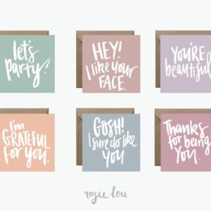 Square Greeting Card Pack