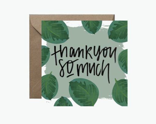 Thank You So Much Greeting Card