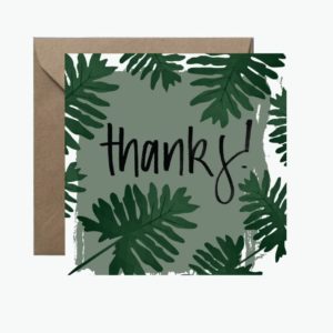 Thanks Square Greeting Card