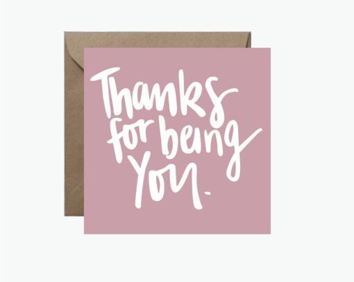 Thanks for Being You Square Greeting Card