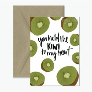 Kiwi Pun Love Greeting Card
