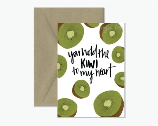Kiwi Pun Love Greeting Card