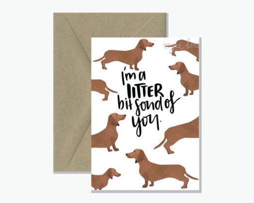 Litter Bit Fond Greeting Card