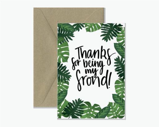 Thanks Frond Greeting Card