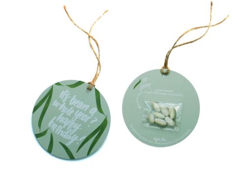 Seeded Bean Pun Gift Tag