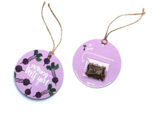 Seeded Beetroot Gift Tag