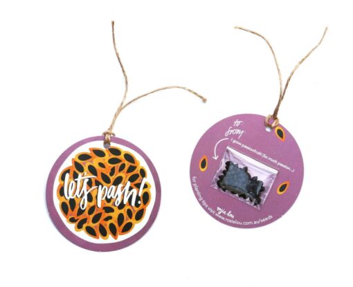 Seeded Passionfruit Gift Tag