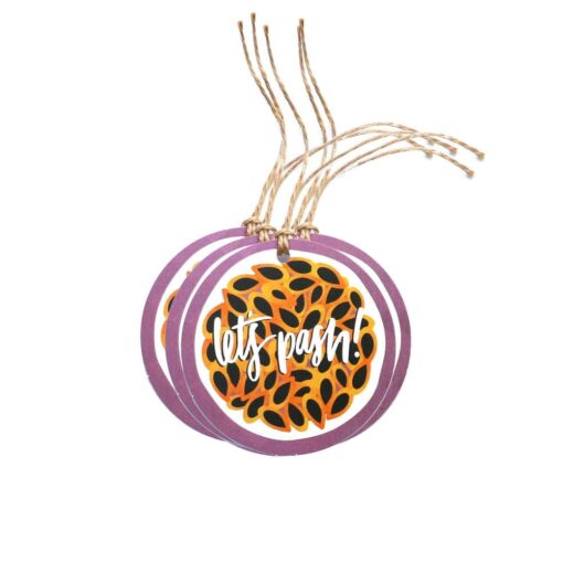 Seeded Passionfruit Gift Tag