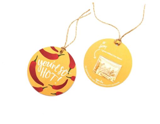 Seeded Chilli Pun Gift Tag
