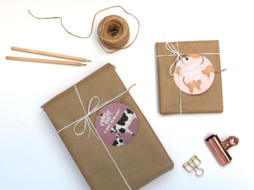 Meow and Moo Gift Tags