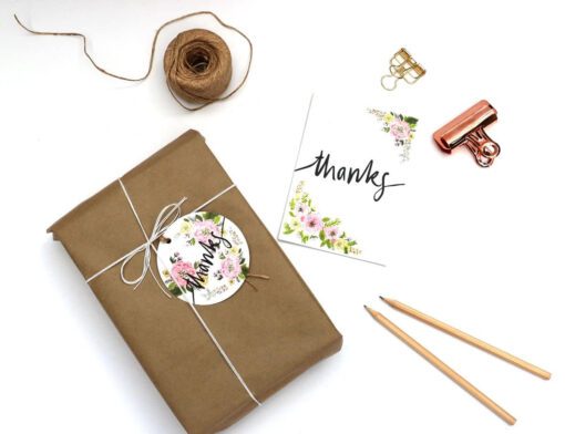 Thanks Rosie Lou Gift tag and card