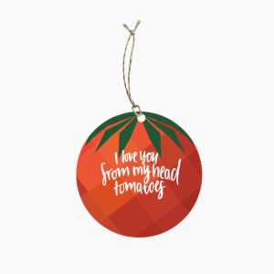 Tomato Pun Gift Tag with Seeds