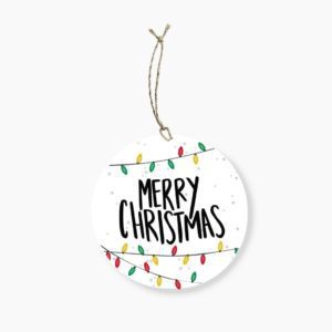 Christmas Lights Gift Tag