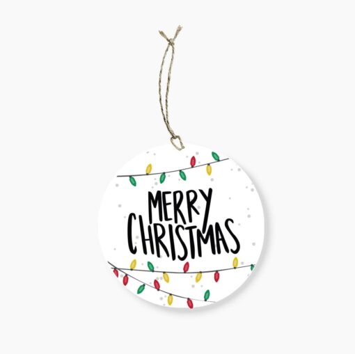 Christmas Lights Gift Tag