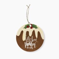 Puddin Christmas Round Gift Tag