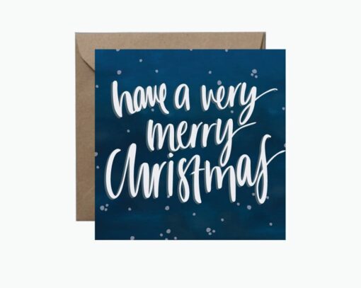 Very Merry Christmas Greeting Card