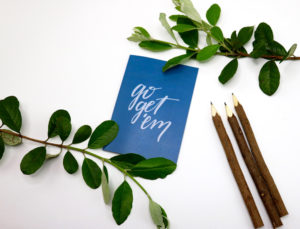 Go Get Em Greeting Card CJD