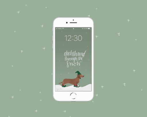 Dachshund Pun Phone Background Rosie Lou