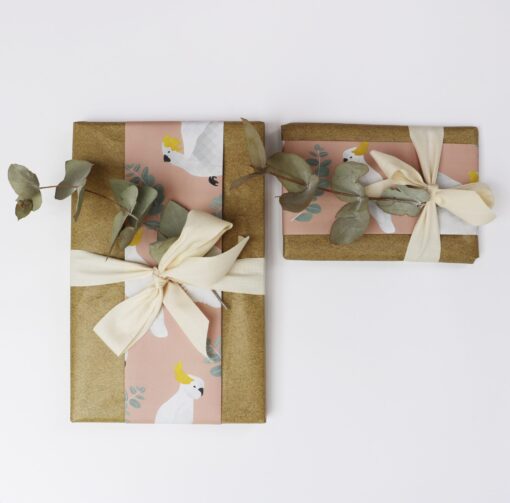 Gift Wrap | Coral the Cockatoo | 3pk - Image 2