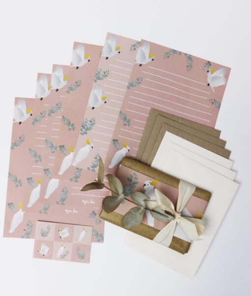 Gift Wrap | Coral the Cockatoo | 3pk - Image 3