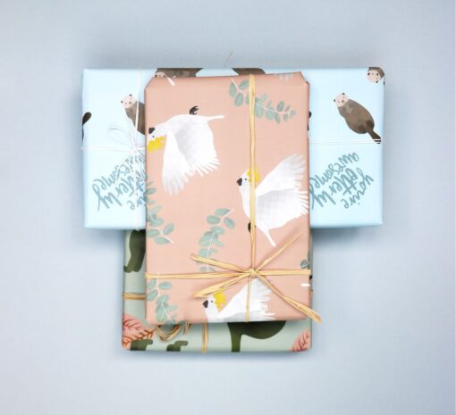 Gift Wrap | Coral the Cockatoo | 3pk - Image 7