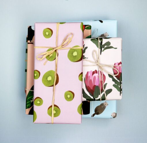 Gift Wrap | Kiwi to my Heart | 3pk - Image 2