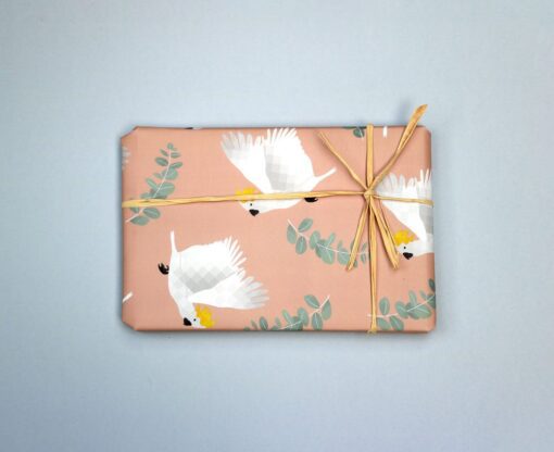 Gift Wrap | Coral the Cockatoo | 3pk - Image 6