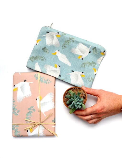 Gift Wrap | Coral the Cockatoo | 3pk - Image 4