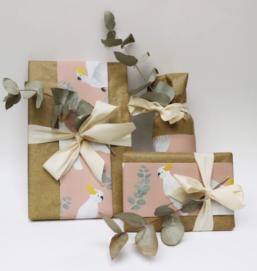 Gift Wrap | Coral the Cockatoo | 3pk - Image 8
