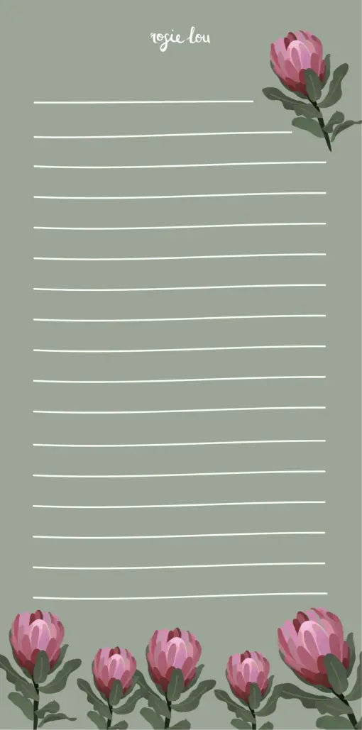 Perfect Protea Magnetic Notepad - Image 5