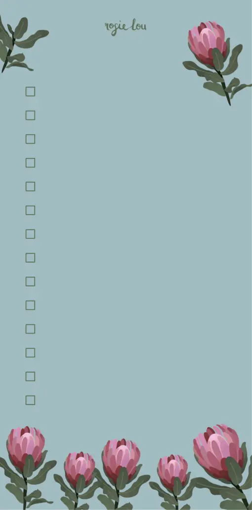 Perfect Protea Magnetic Notepad - Image 4